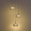 Design-hanglamp-roségoud-met-amber-glas-incl.-LED-3-staps-dimbaar-3-lichts-Easylift---Fiera