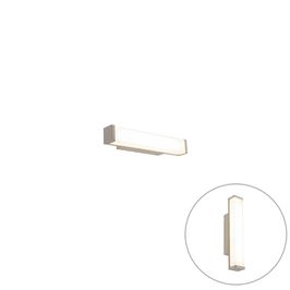 Vonios kambario sieninė lempa plieno 32 cm su LED IP44 - Cascada