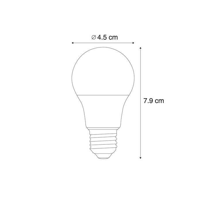 Pametna E27 LED sijalica sa prigušivanjem P45 Opal 4.9W 470 lm 2200-4000K