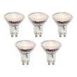 Set-od-5-GU10-50mm-Zatamnjivih-LED-Sijalica-Prozirne-4.9W-430-lm-2700K