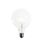 E27 Dimmable LED spirālveida kvēldiega spuldze G125 5W 450lm 2200K