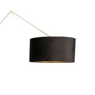 Lámpara-de-pie-moderna-con-pantalla-de-terciopelo-dorado-negra-50-cm---Editor