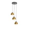 Art-Deco-Pendelleuchte-schwarz-mit-goldfarbenem-Glas-rund-3-flammig---Pallon
