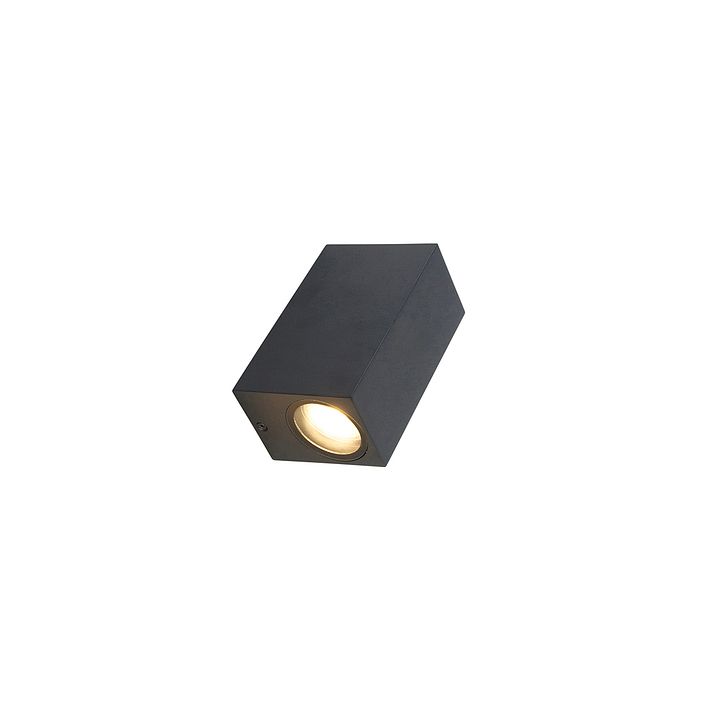 Nowoczesna lampa ścienna czarna 2-światła IP44 - Baleno