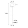 Vanjska-podna-lampa-zelena-sa-bijelim-sjenilom-IP65---Virginia