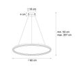 Zlaté-závěsné-svítidlo-60-cm-vč.-LED-3-stupňové-stmívatelné---Girello