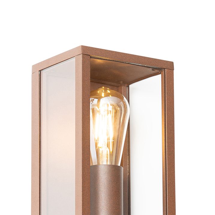 Aplique industrial marrón óxido 26 cm IP44 - Charlois