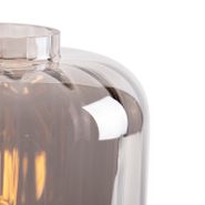 Design-tafellamp-zwart-met-smoke-glas---Qara