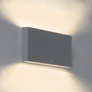 Dunkelgraue-Außenwandleuchte-17,5-cm-inkl.-LED-IP65---Batt