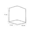Applique-murale-moderne-noire-avec-LED-IP54-carrée---Evi