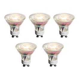 Set od 5 GU10 50mm Zatamnjivih LED Sijalica Prozirne 4.9W 450 lm 2700K