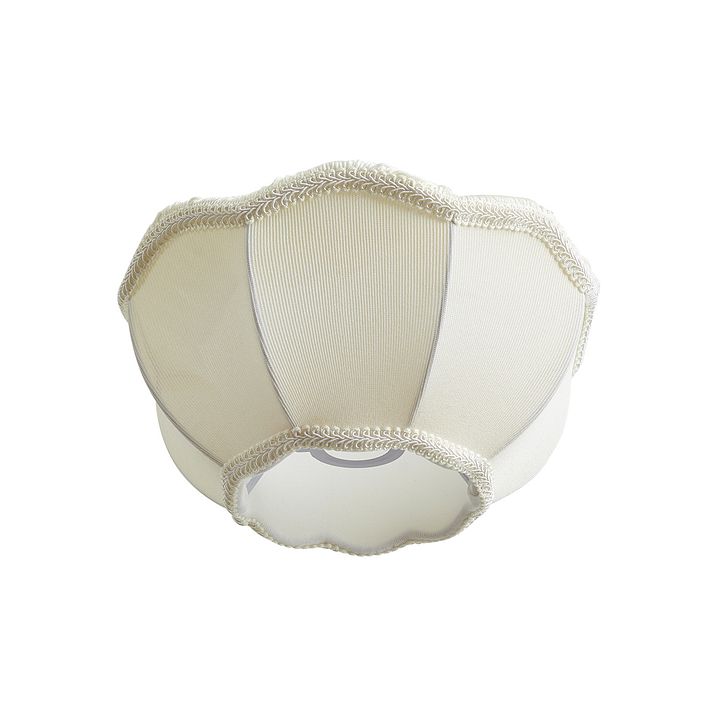 Stofflampeskjerm beige med hvit innside 31,5/15/14 - Heritage