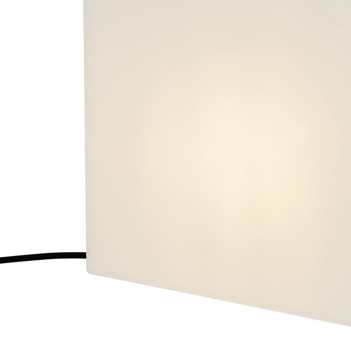 Moderne Aussenleuchte weiss 30 cm quadratisch IP44 - Nura