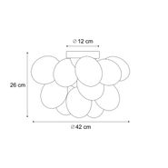 Lampada-da-soffitto-di-design-in-ottone-con-vetro-arcobaleno-4-luci---Uvas