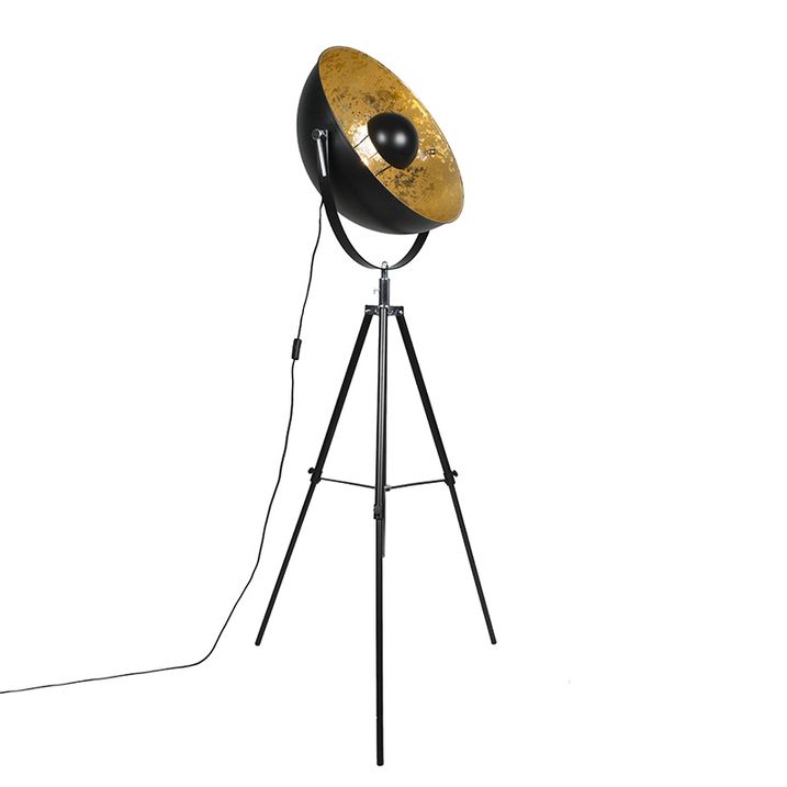 Industriel gulvlampe stativ sort - Magna 50 Eglip