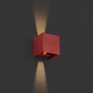 Moderne-Außenwandleuchte-Dunkelrot-inkl.-LED-IP54---Edwin