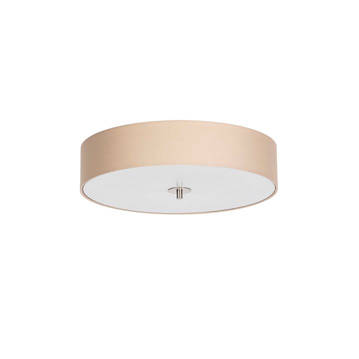 Rūtaina griestu lampa smilškrāsā 50 cm - Drum
