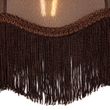 Cavalux-Pendant-Lamp:-Black-Fitting,-Brown-Shade-with-White-Interior,-and-Plug---31.5cm