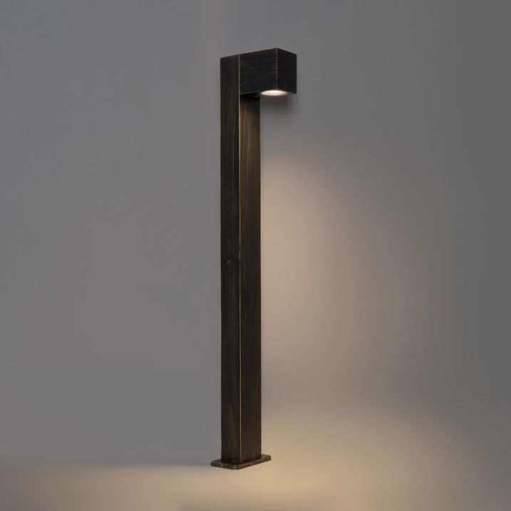 Industrielle Stehleuchte für den Aussenbereich Antik-Gold 80 cm IP44 - Baleno