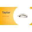 Designerska-lampa-sufitowa-biała-z-ciemnoszarym-organicznym-kształtem-z-LED-z-możliwością-ściemniania---Taylor