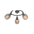Plafón-de-diseño-negro-con-dorado-3-luces-redondo---Noud