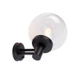 Lauko-sieninis-šviestuvas-juodas-su-plastikiniu-gaubtu-IP44-nerūdijantis-plienas---Sfera