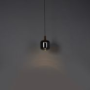 Lampada-a-sospensione-nera-con-vetro-oro-e-fumé-incl.-PUCC---Zuzanna