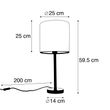 Romantická-stolní-lampa-černá-s-květinovým-stínítkem-25-cm---Simplo