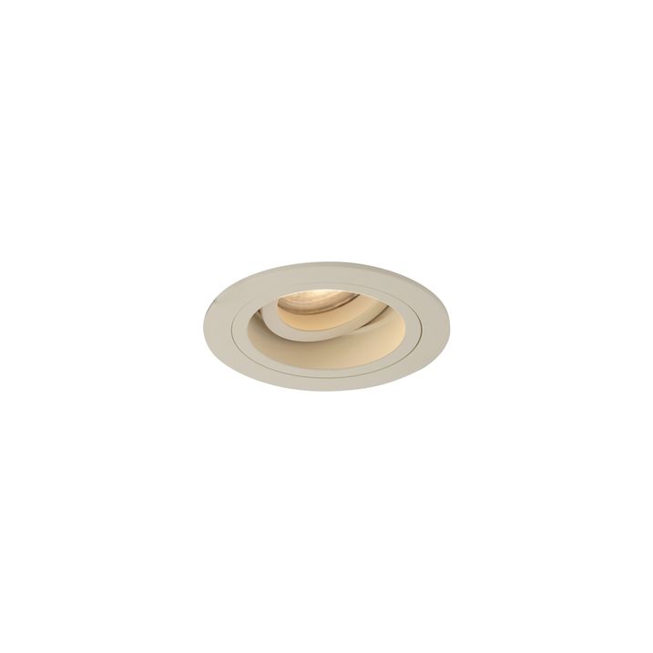 Sarja 6 modernia upotettavaa kohdevaloa beige GU10 50mm kääntyvä ja kallistettava - Chuck