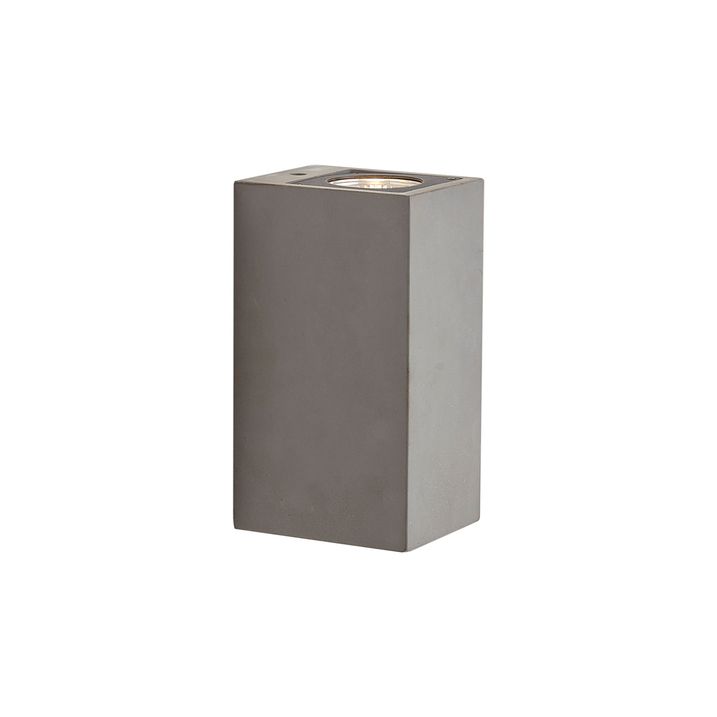 Lampada da parete moderna da esterno grigia a 2 luci IP44 - Pompei