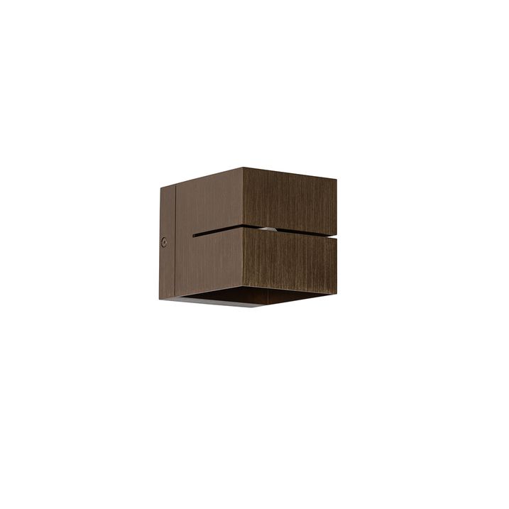 Applique murale moderne bronze foncé - Transfer Groove