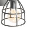 Industrielle-Wandleuchte-dunkelgrau-mit-Holz-verstellbar---Arthur