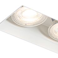 Set-of-6-Recessed-Spotlights-White-GU10-50mm-2-Light-Trimless---Oneon