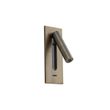 Moderne-vegglampe-mørk-bronse-inkl.-LED---Plaza