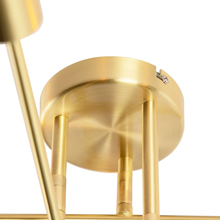Industrial Ceiling Light Brass 6 Lights - Sydney