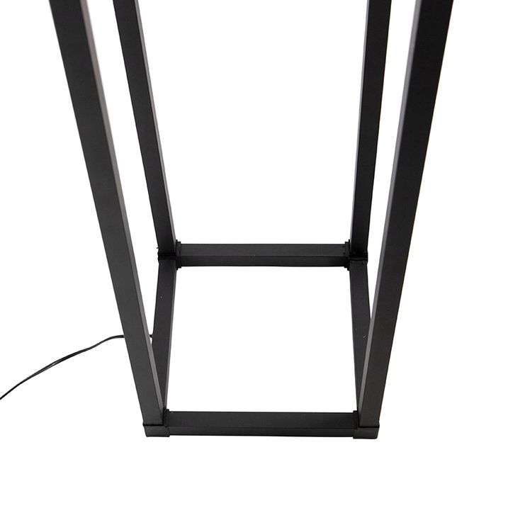Industriële vloerlamp zwart 3-lichts - Big Cage