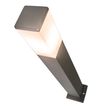 Moderne-udendørs-lampestolpe-mørkegrå-med-opal-80-cm-IP44---Malios