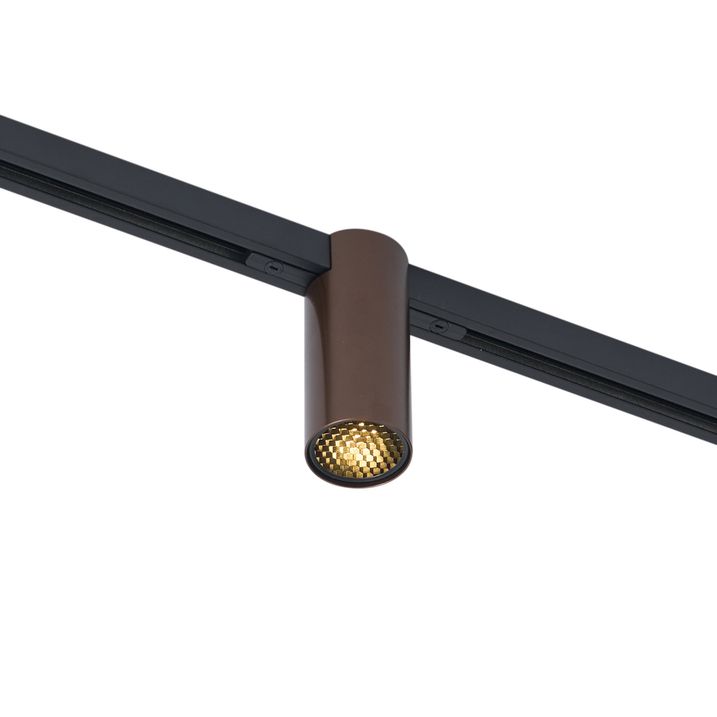 Moderner Strahler Dunkelbronze für Schienensystem 1-phasig GU10 35mm - Slimline Nubee Honey