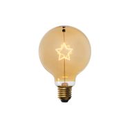 Weihnachts-E27-LED-Lampe-Stern-Filament-G95-Amber-1.8W-50-lm-1800K