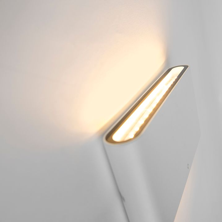 Nástenná lampa biela 17,5 cm vrátane LED IP65 - Batt