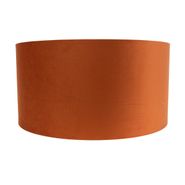 Paralume-in-tessuto-arancione-con-interno-dorato-50/50/25