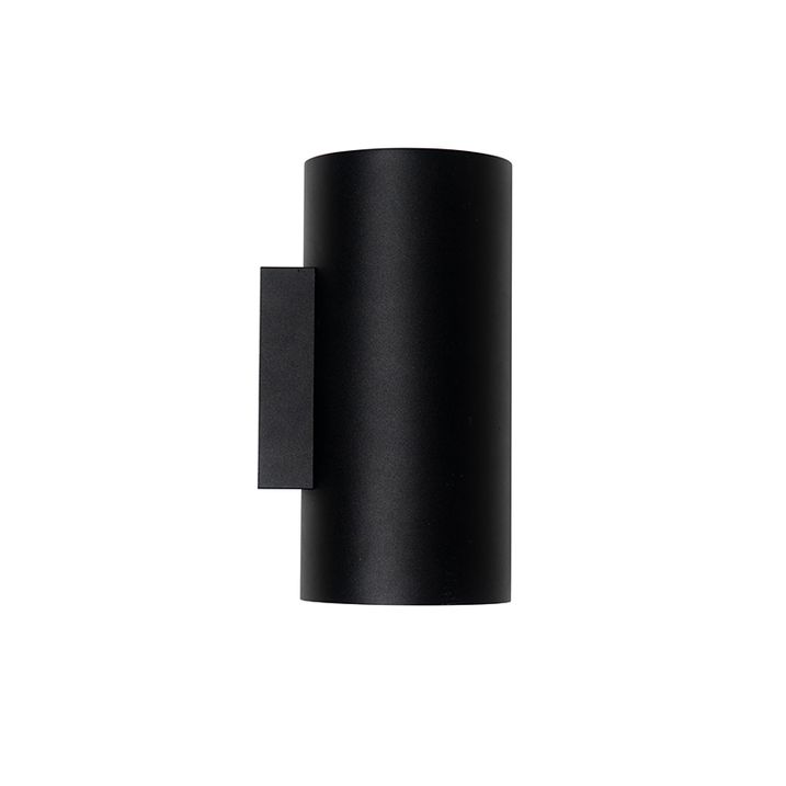 Dizajnerska stenska svetilka črna z zlatom GU10 50mm - Sab