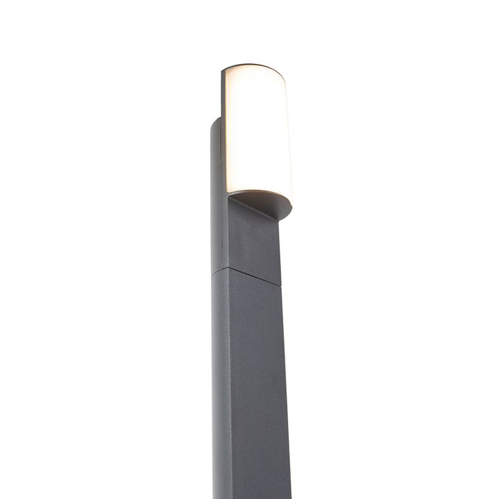 Moderná vonkajšia stojaca lampa tmavosivá 70 cm vrátane LED - Harry