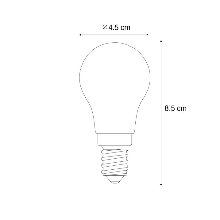 Set di 5 Lampadine LED Smart E14 P45 Opache 4.2W 470 lm 2700-6500K