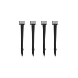 4er-Set Erdspieße aus Aluminium für LED-Streifen inkl. Montagematerial