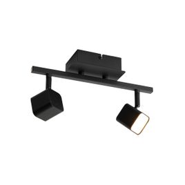 Moderne taklampe svart inkl. LED 2-lys - Nola