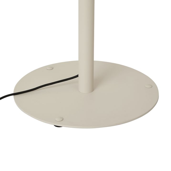 Moderne utendørs gulvlampe beige med hvit skjerm IP44 - Big Virginia