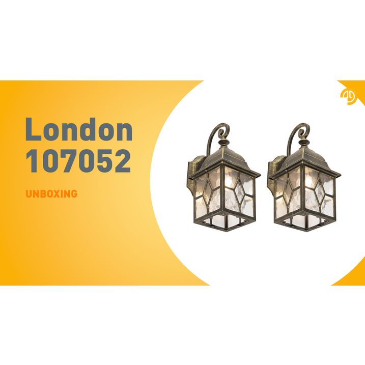 Sada 2 romantických vonkajších nástenných svietidiel bronzová - London