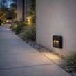 Zidna-lampa-za-spoljnu-upotrebu-crna-kvadratna-uključujući-LED-IP65---Gem