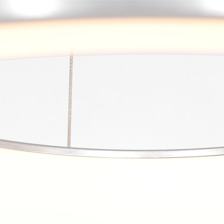 Suspension design argent avec LED dimmable - Ringlede